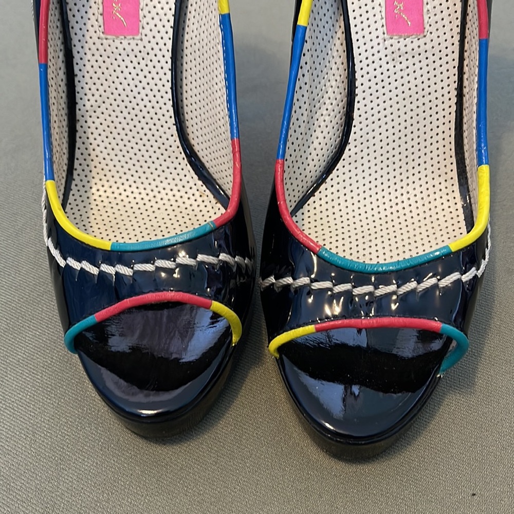 GORGEOUS BETSEY JOHNSON. Vero Cuoio Open toe. High heels womens shoes size 7” - Picture 6 of 15